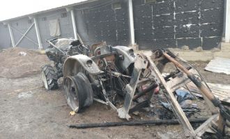 Tavuk çiftliğinin kazan dairesi küle döndü....