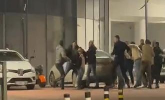 Tekme ve yumruklar havada uçuştu…..