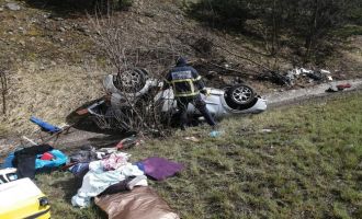 TEM'de otomobil takla attı: 1 yaralı…