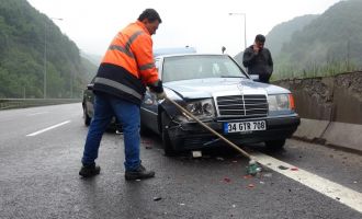TEM'de zincirleme kaza: 2 yaralı.....