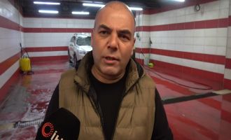 Togg'u oto yıkama dükkanında gören vatandaşın tarifsiz sevinci