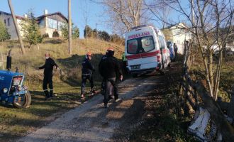 Traktör kazasında karı koca hayatını kaybetti....