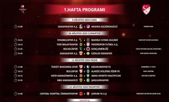 Trendyol 1. Lig'de ilk 5 haftanın programı açıklandı.....