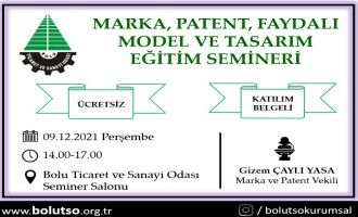 TSO’DAN MARKA, PATENT, FAYDALI MODEL VE TASARIM SEMİNERİ 