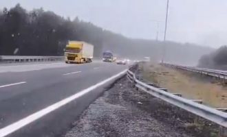 Ve kar yumuşak yüzünü gösterdi 