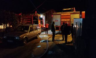 Yangın korku dolu anlar yaşattı....