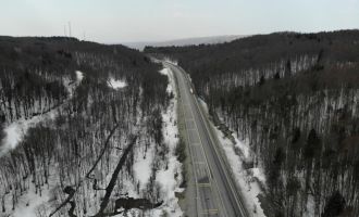 Yeşilin yeniden hâkim olduğu Bolu Dağı havadan görüntülendi
