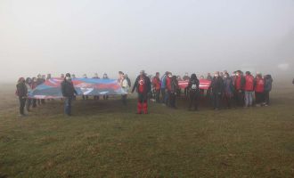 Yüzlerce kişi 8 kilometrelik parkuru ‘Atatürk’ için yürüdü