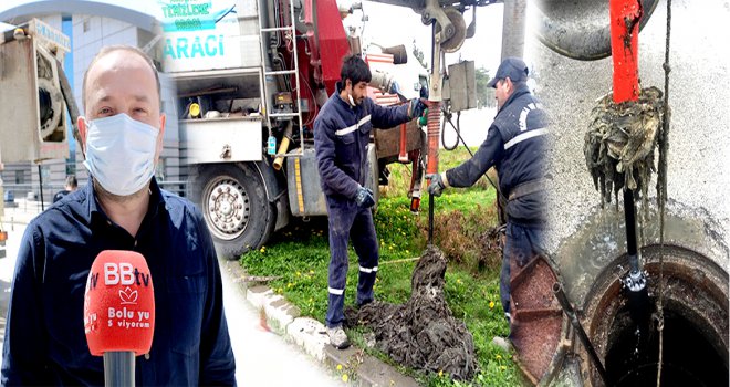 Teknolojik görüntüleme aracıyla kanalizasyon hatları temizleniyor