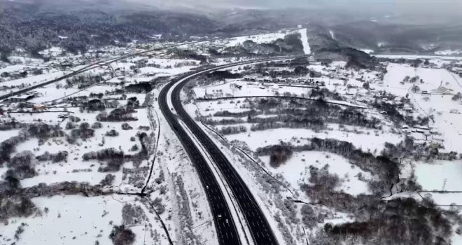 TEM Otoyolu’nun Bolu Dağı Tüneli havadan görüntülendi.....