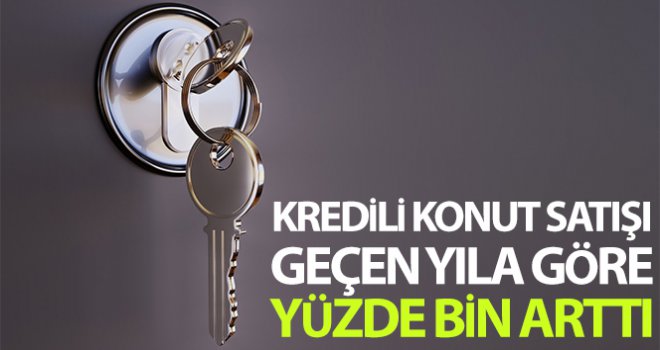 Temmuz ayı kredili konut satışı geçen yılın aynı dönemine göre yüzde bin arttı