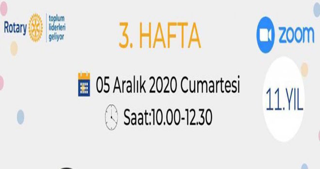 TLG seminerlerinin 3. haftası cumartesi günü gerçekleşecek