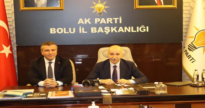 Ulaştırma ve Altyapı Bakan Yardımcısı Selim Dursun AK Parti Bolu il başkanlığını ziyaret etti