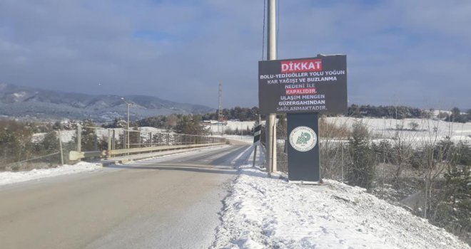 Yedigöller Milli Parkı yolu ulaşıma kapatıldı....