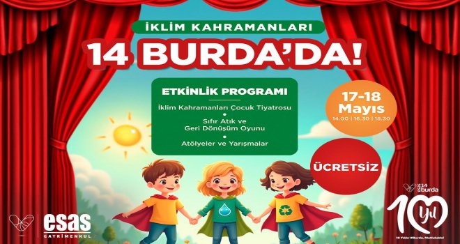 Yeryüzü Sahnesi’nin ‘İklim Kahramanları’ oyunu 14 Burda AVM’de çocuklarla buluşuyor 
