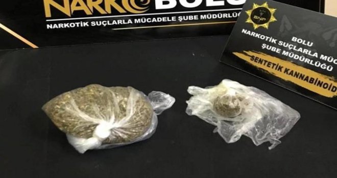 Yolcu olarak bindiği otobüste 54,88 gram uyuşturucu ile yakalandı
