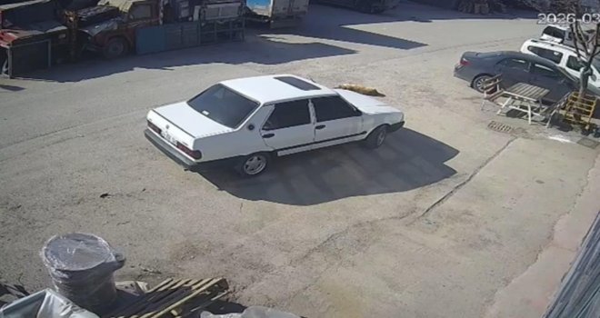 Yolda yatan köpeği ezdi, arkasına bakmadan uzaklaştı